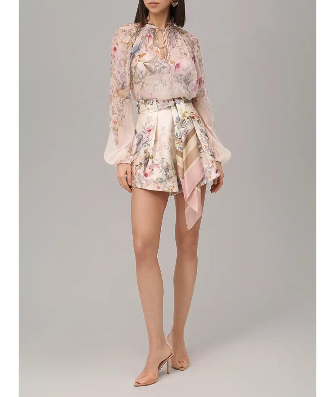 ZIMMERMANN Бежевые шорты, фото 2