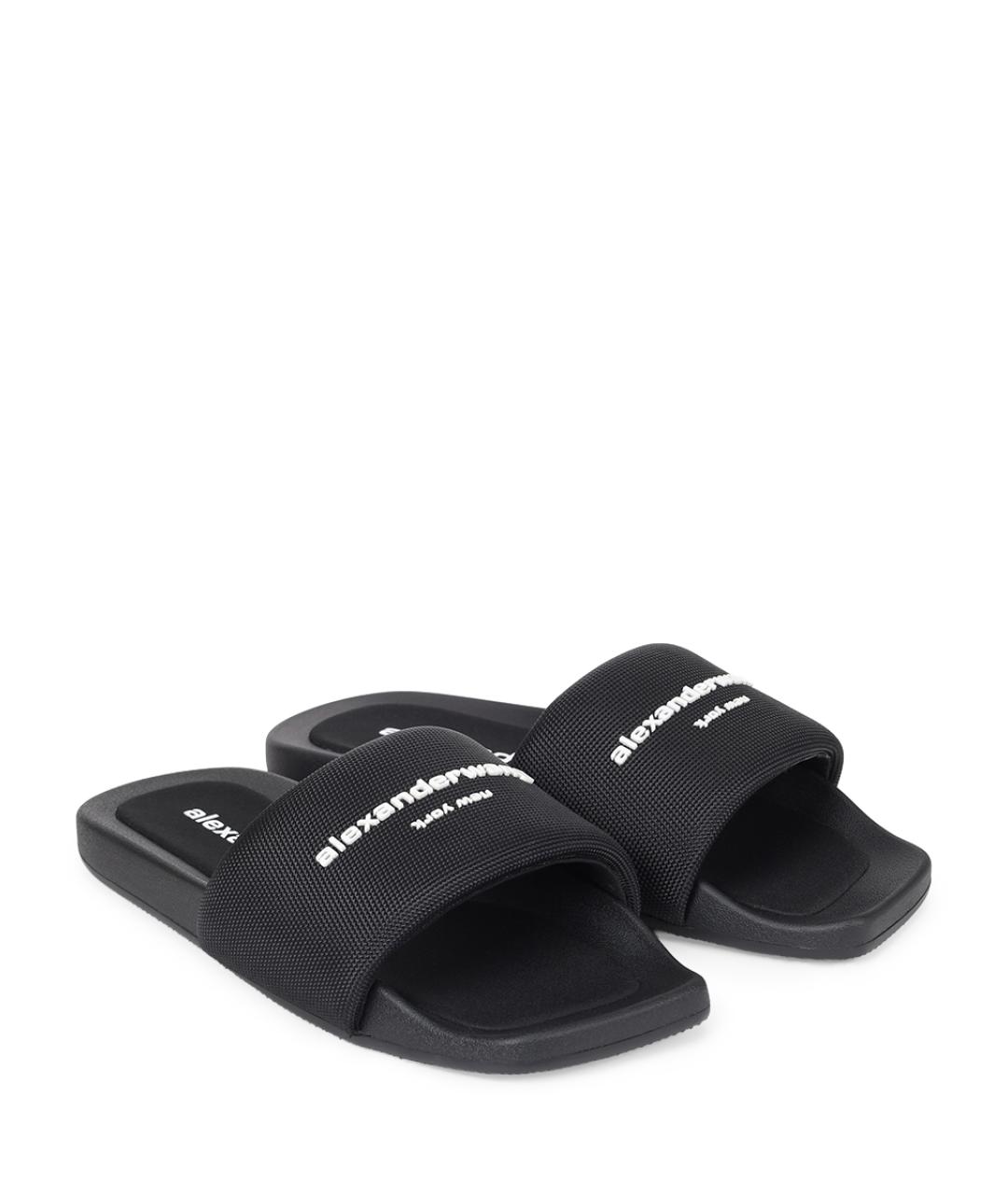 ALEXANDER WANG Черные шлепанцы, фото 2