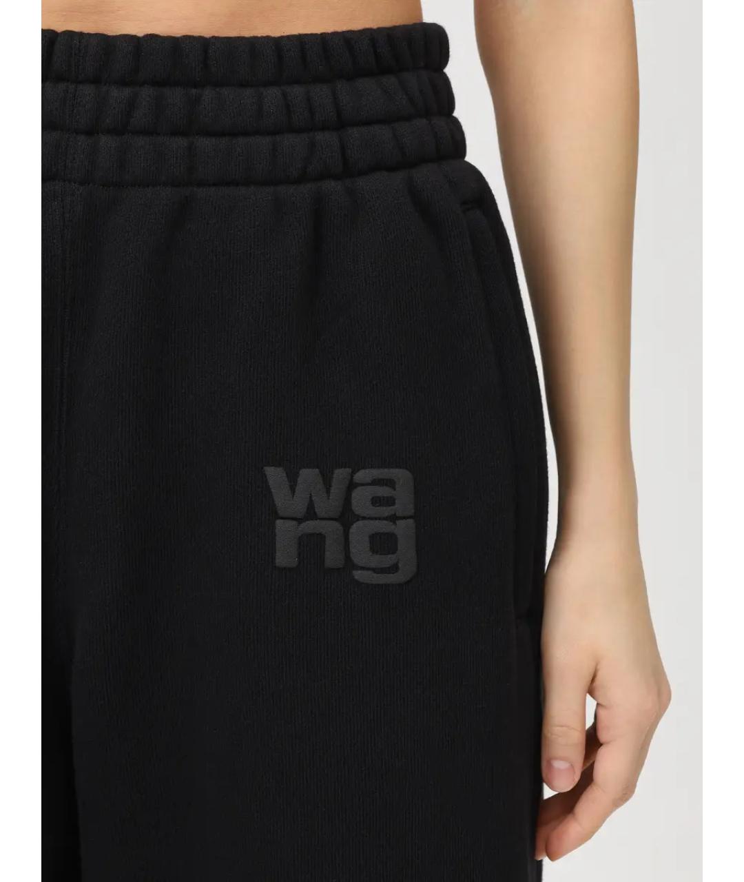 ALEXANDER WANG Черные хлопковые спортивные брюки и шорты, фото 5