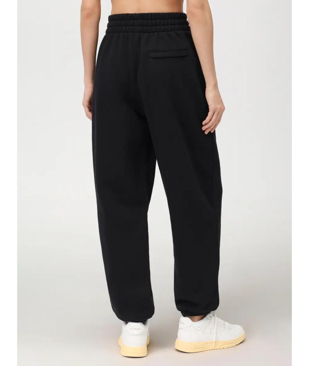 ALEXANDER WANG Черные хлопковые спортивные брюки и шорты, фото 3