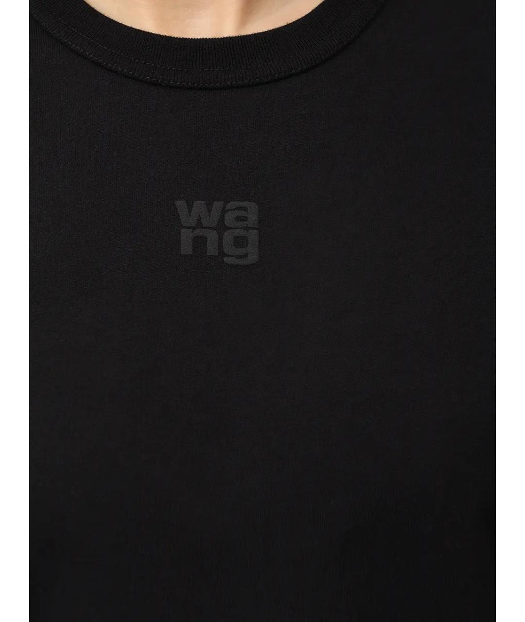 ALEXANDER WANG Черная хлопковая футболка, фото 5
