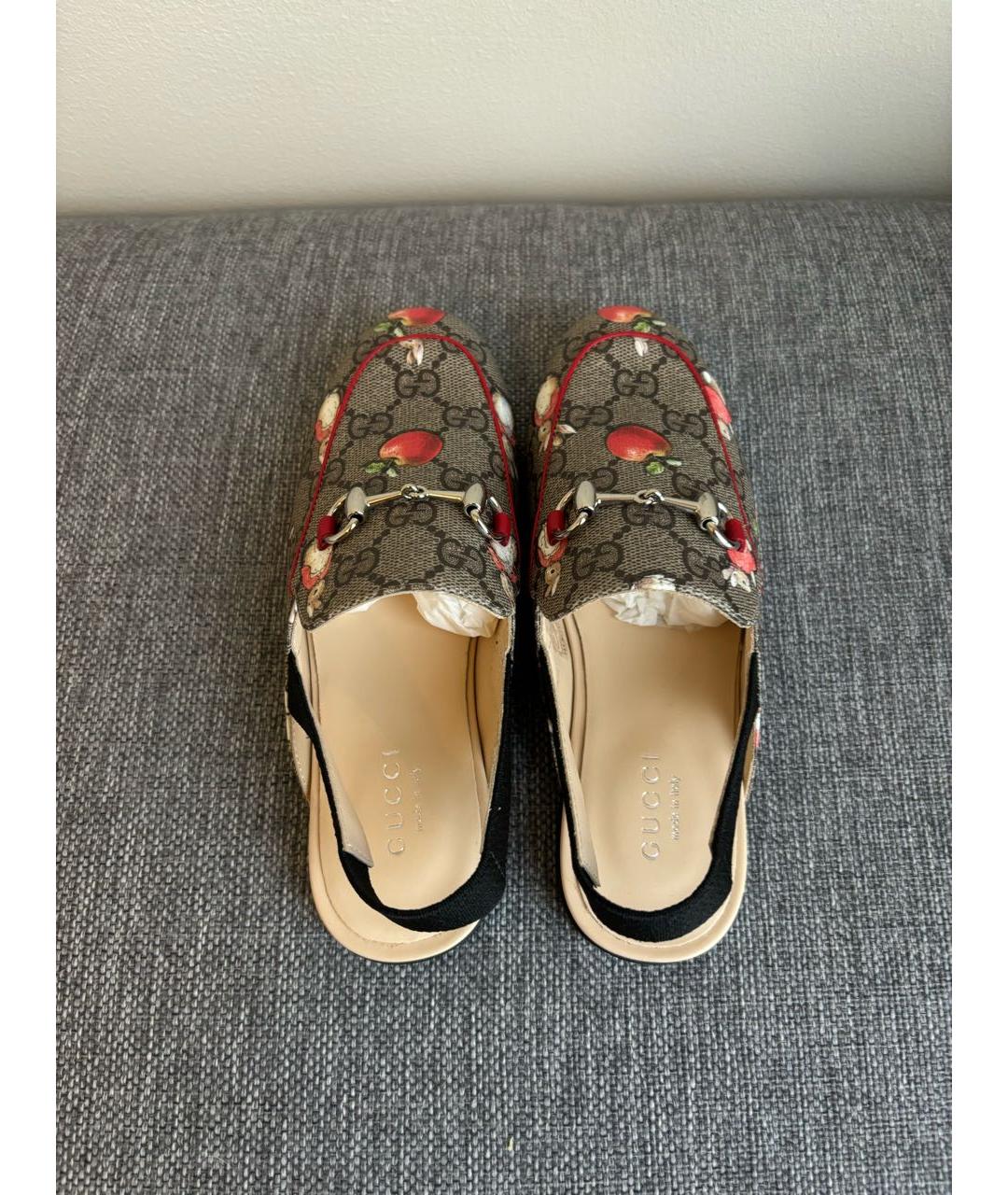 GUCCI KIDS Коричневые лоферы и мокасины, фото 3