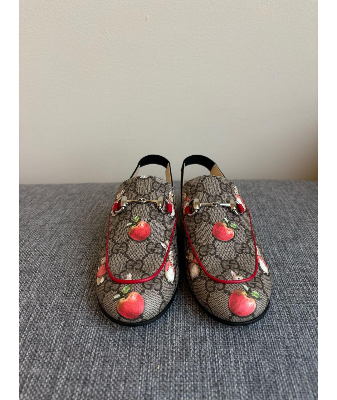 GUCCI KIDS Коричневые лоферы и мокасины, фото 2