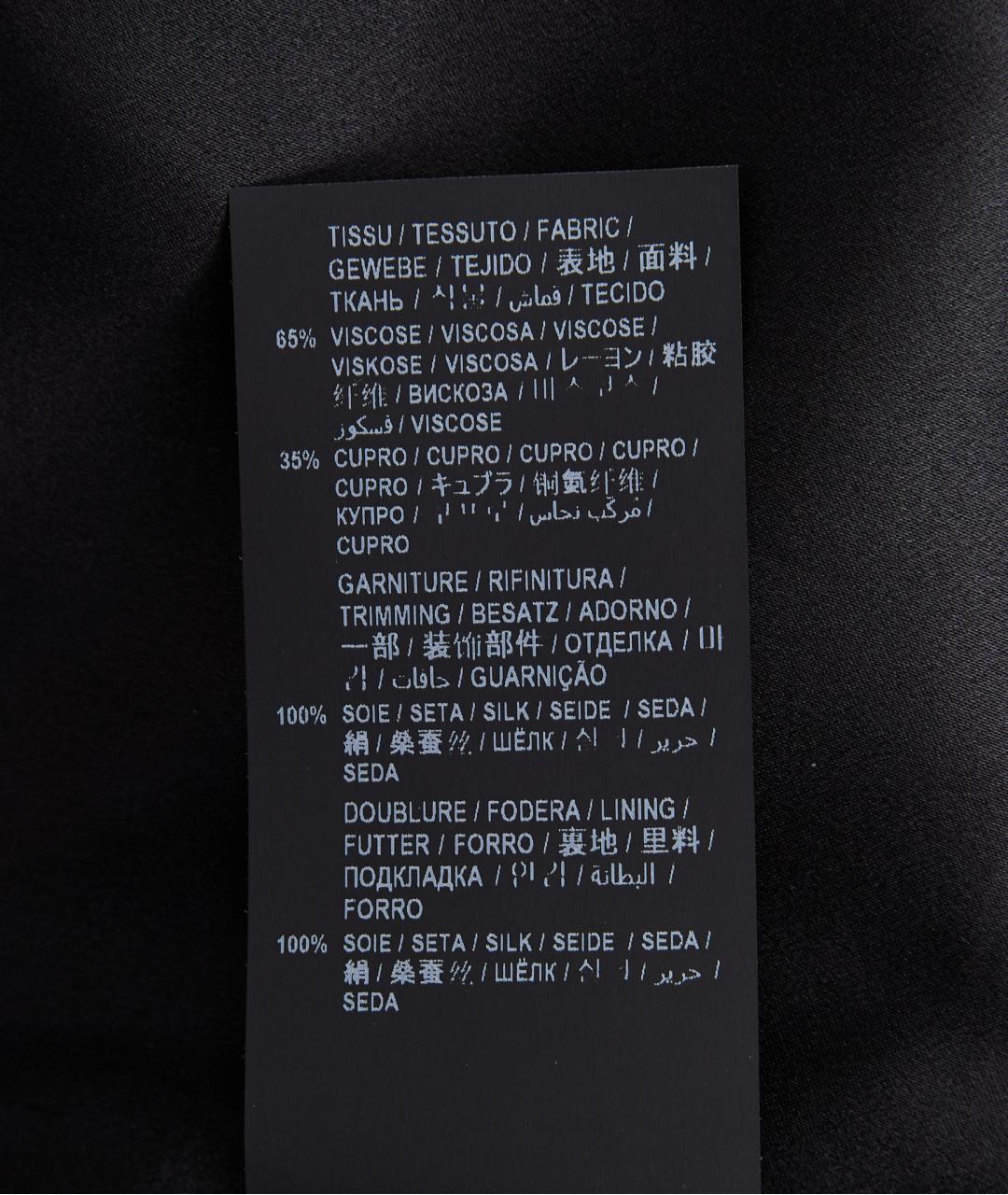 SAINT LAURENT Черное вискозное вечернее платье, фото 7