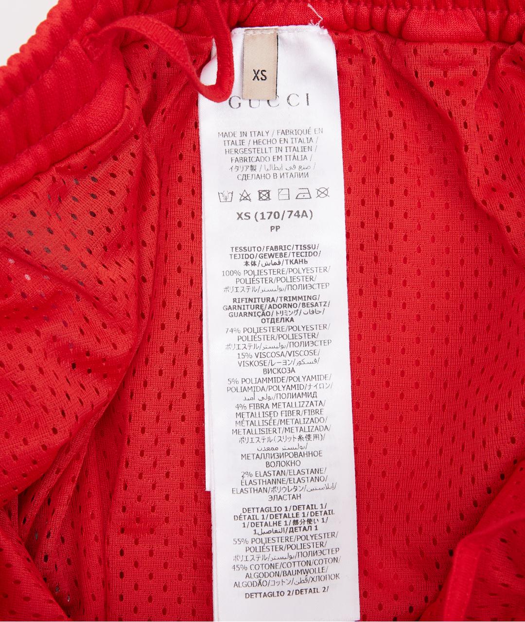 GUCCI Красные полиэстеровые спортивные брюки и шорты, фото 5