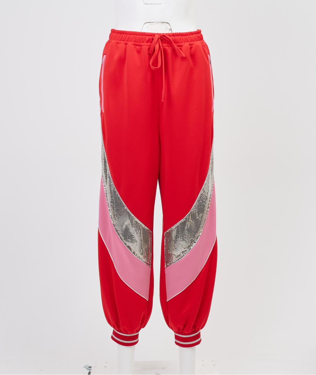 GUCCI Красные полиэстеровые спортивные брюки и шорты, фото 6