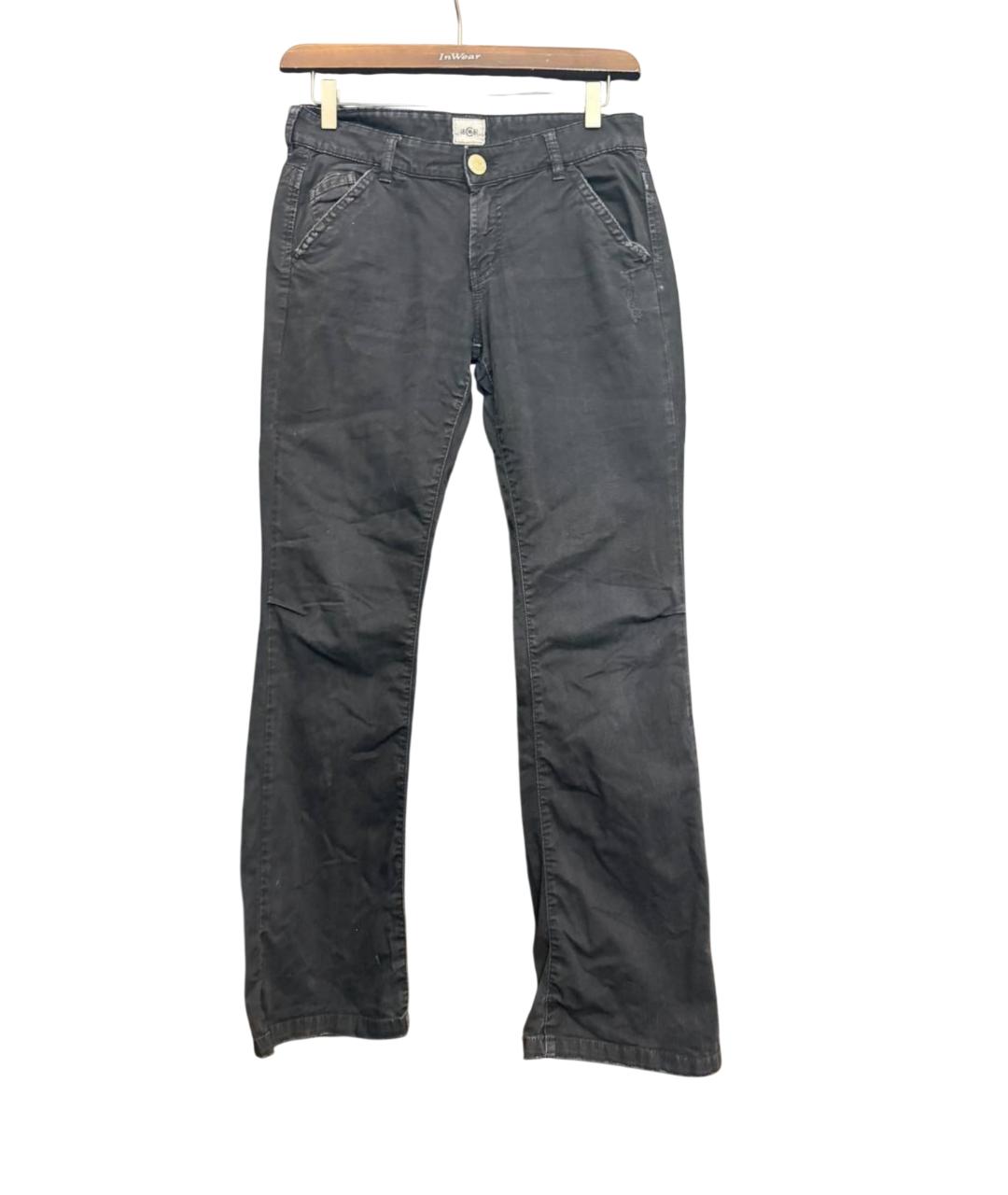 CERRUTI 1881 Антрацитовые хлопковые джинсы клеш, фото 5