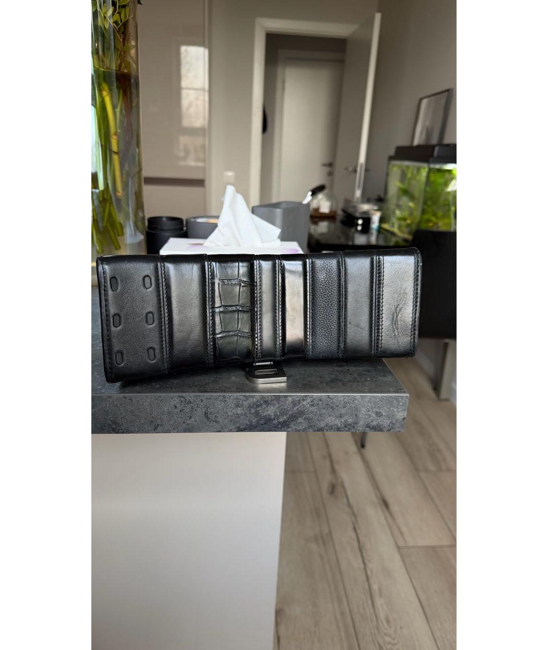 BALENCIAGA Черная кожаная сумка с короткими ручками, фото 6