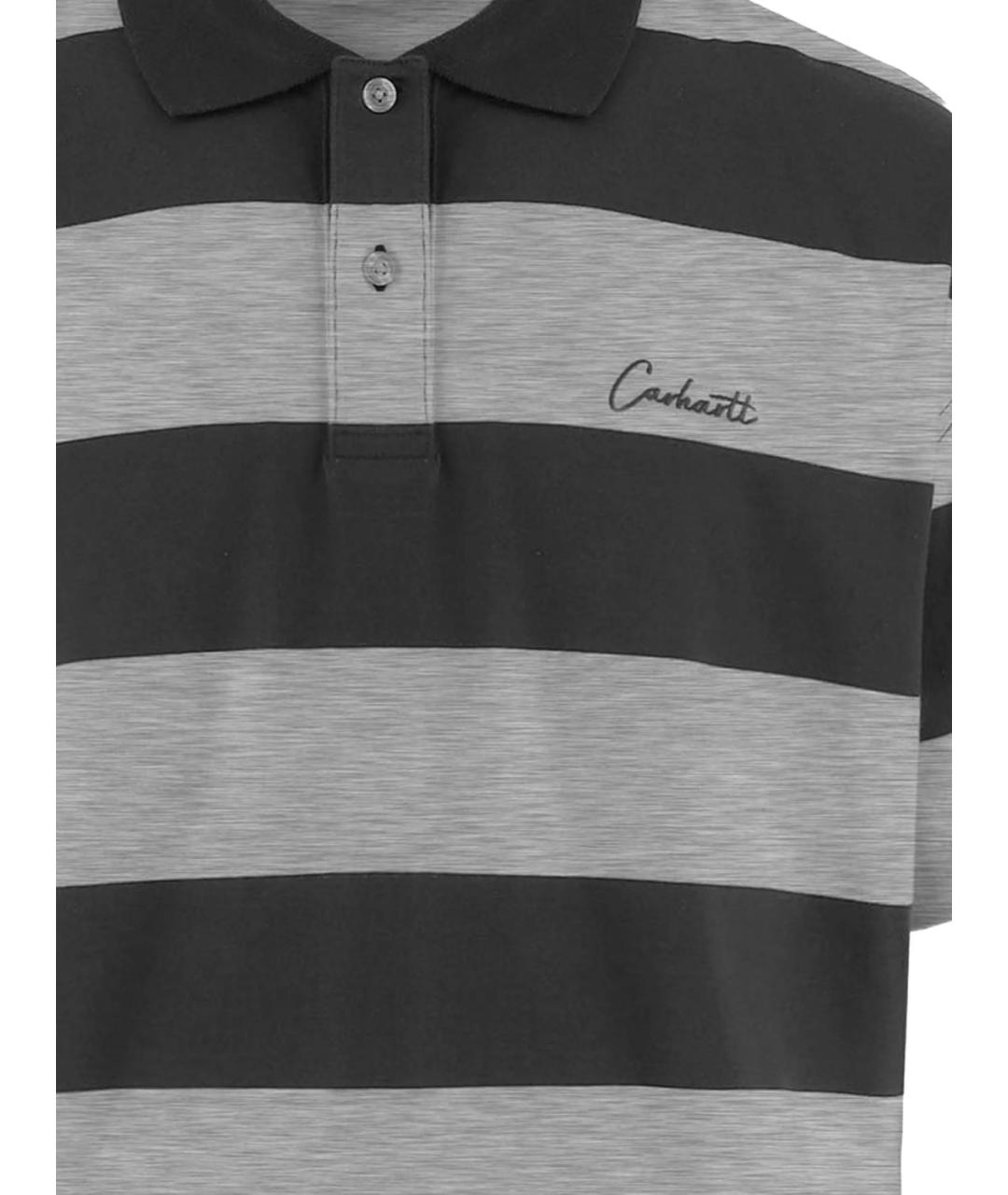CARHARTT WIP Черная хлопковая футболка, фото 3