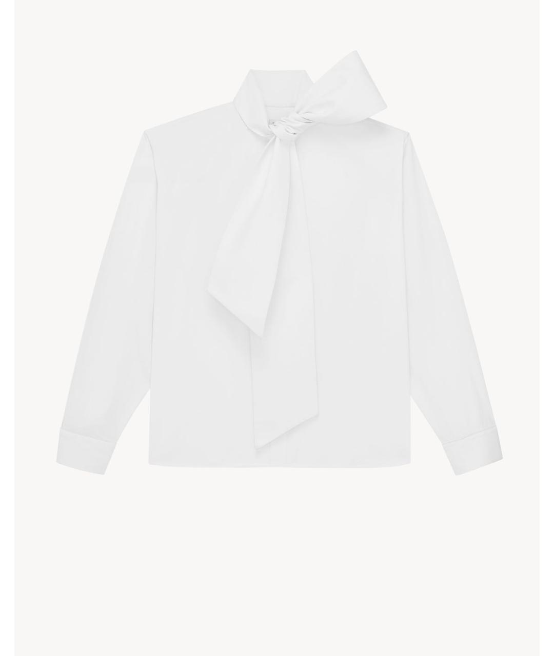 SAINT LAURENT Белая хлопковая рубашка, фото 3