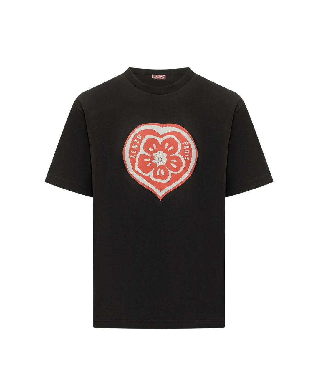 KENZO Черная хлопковая футболка, фото 1