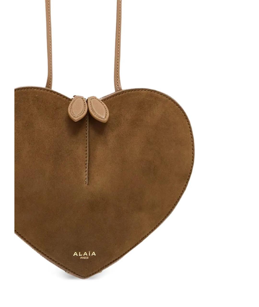 ALAIA Хаки кожаная сумка через плечо, фото 2