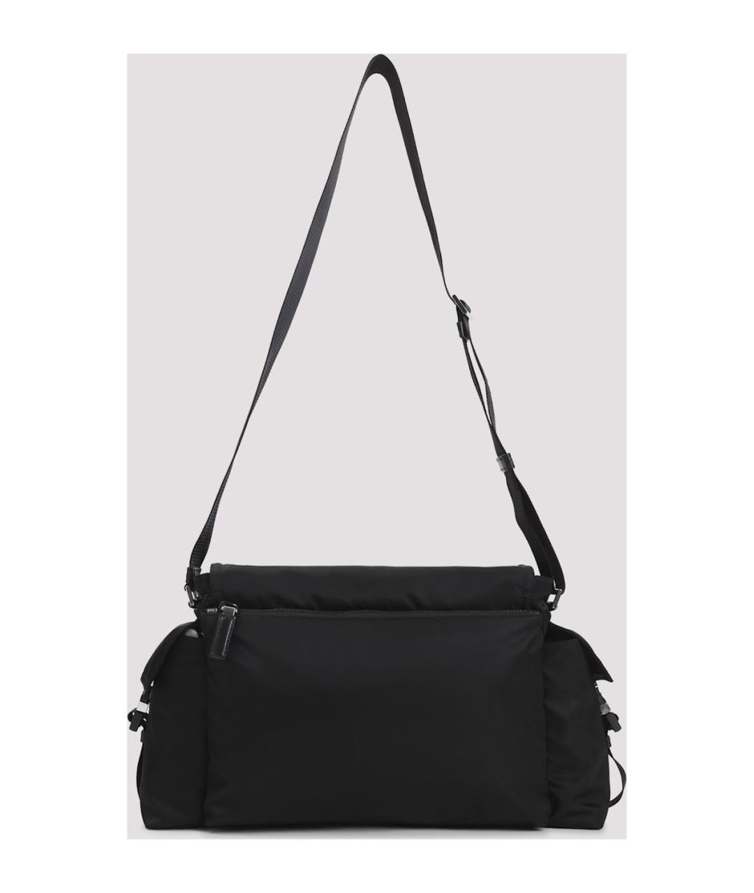 PRADA Черная синтетическая сумка на плечо, фото 2