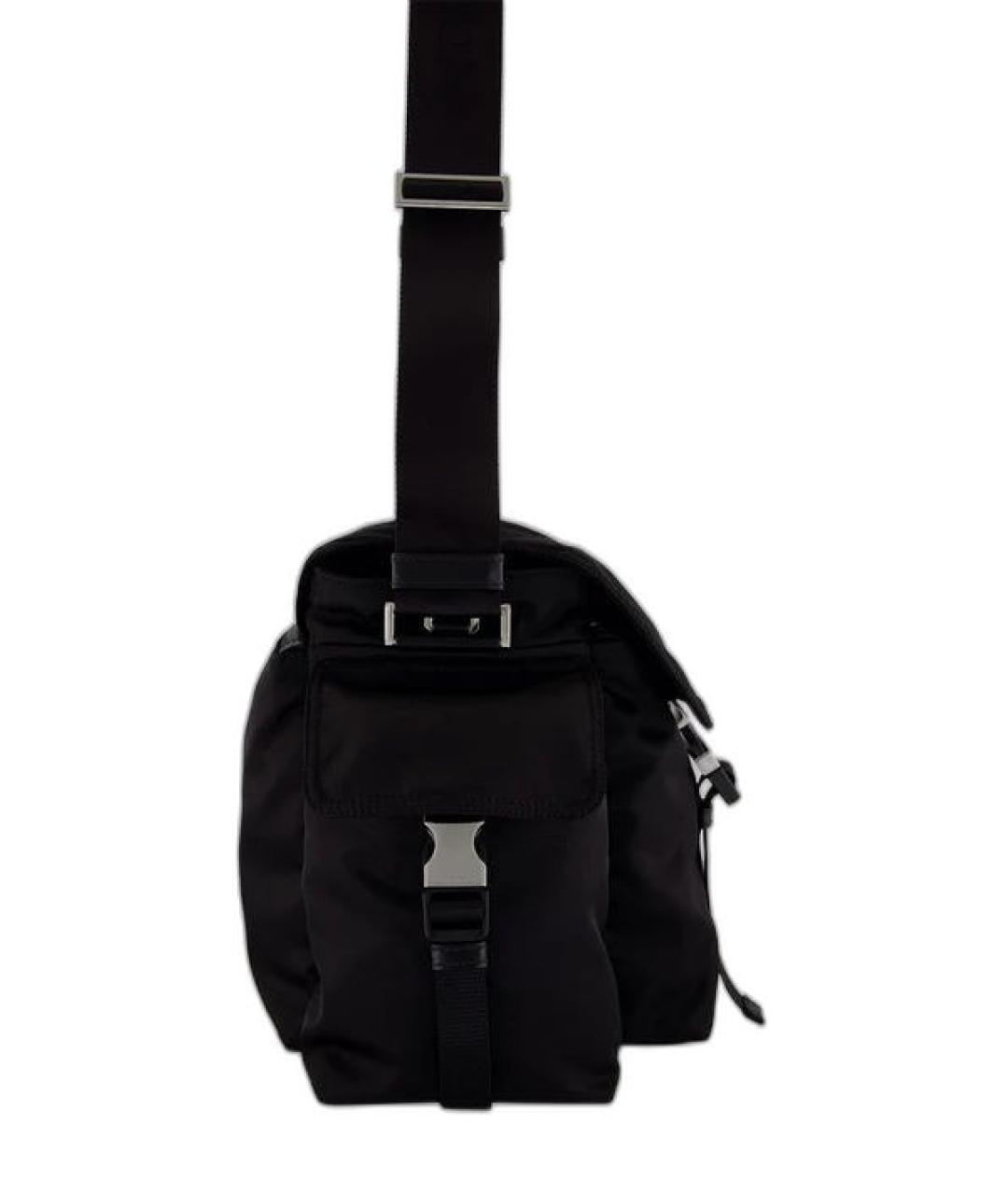 PRADA Черная синтетическая сумка на плечо, фото 4