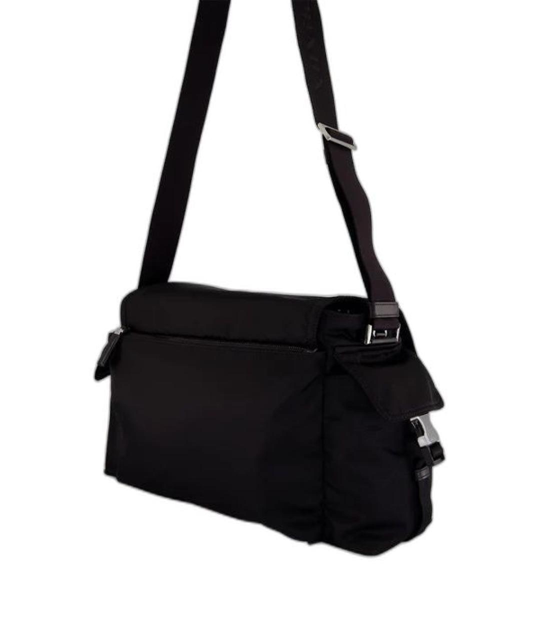 PRADA Черная синтетическая сумка на плечо, фото 5