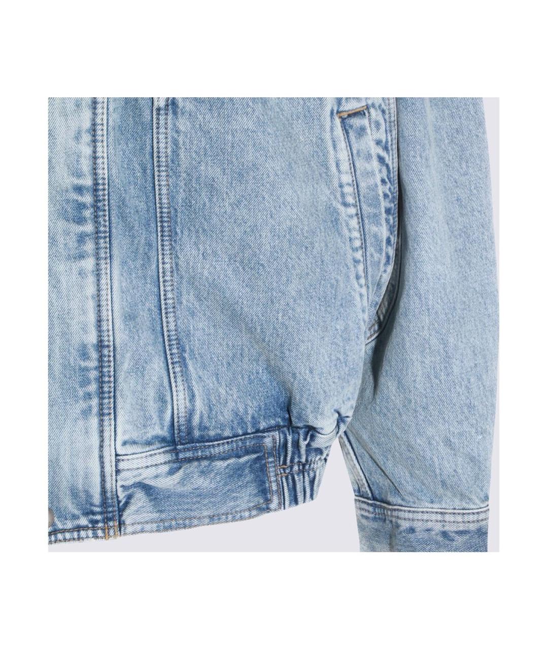 SAINT LAURENT Синяя хлопковая куртка, фото 3