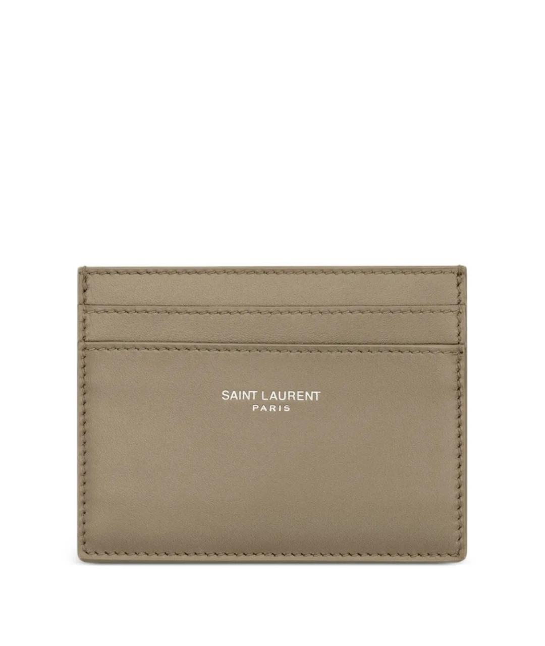 SAINT LAURENT Кожаный кардхолдер, фото 1