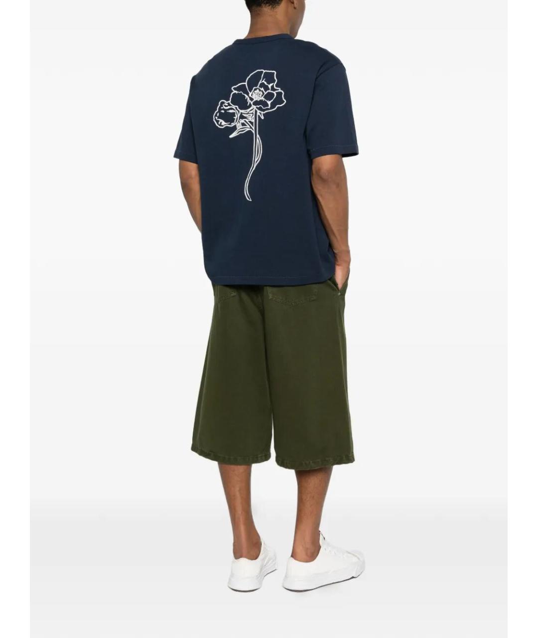 KENZO Синяя хлопковая футболка, фото 2