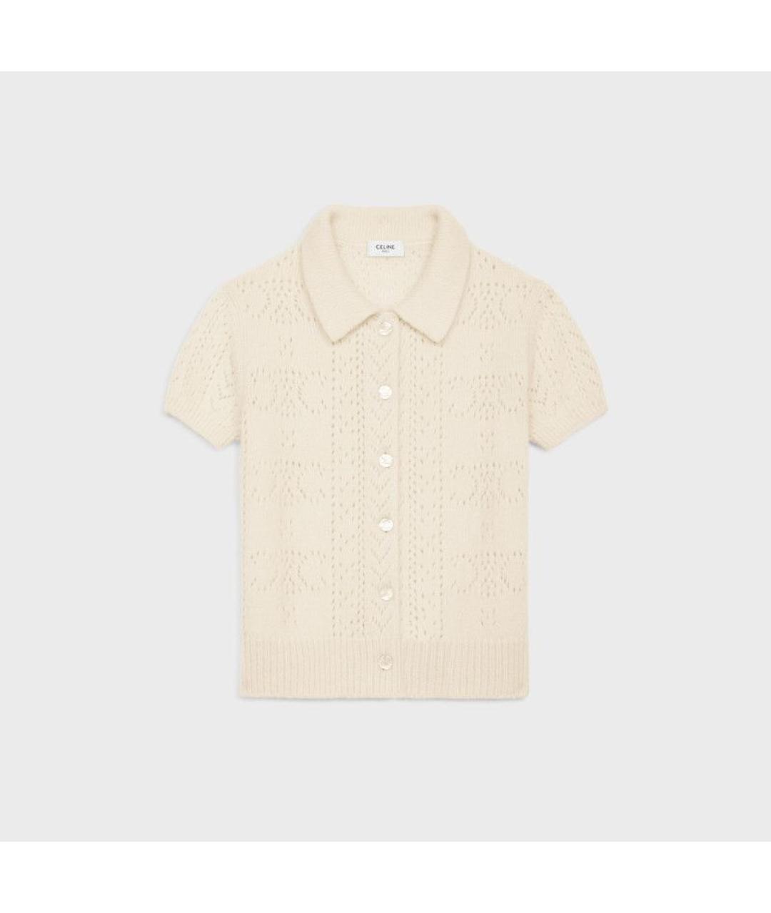 CELINE Бежевый кашемировый кардиган, фото 4