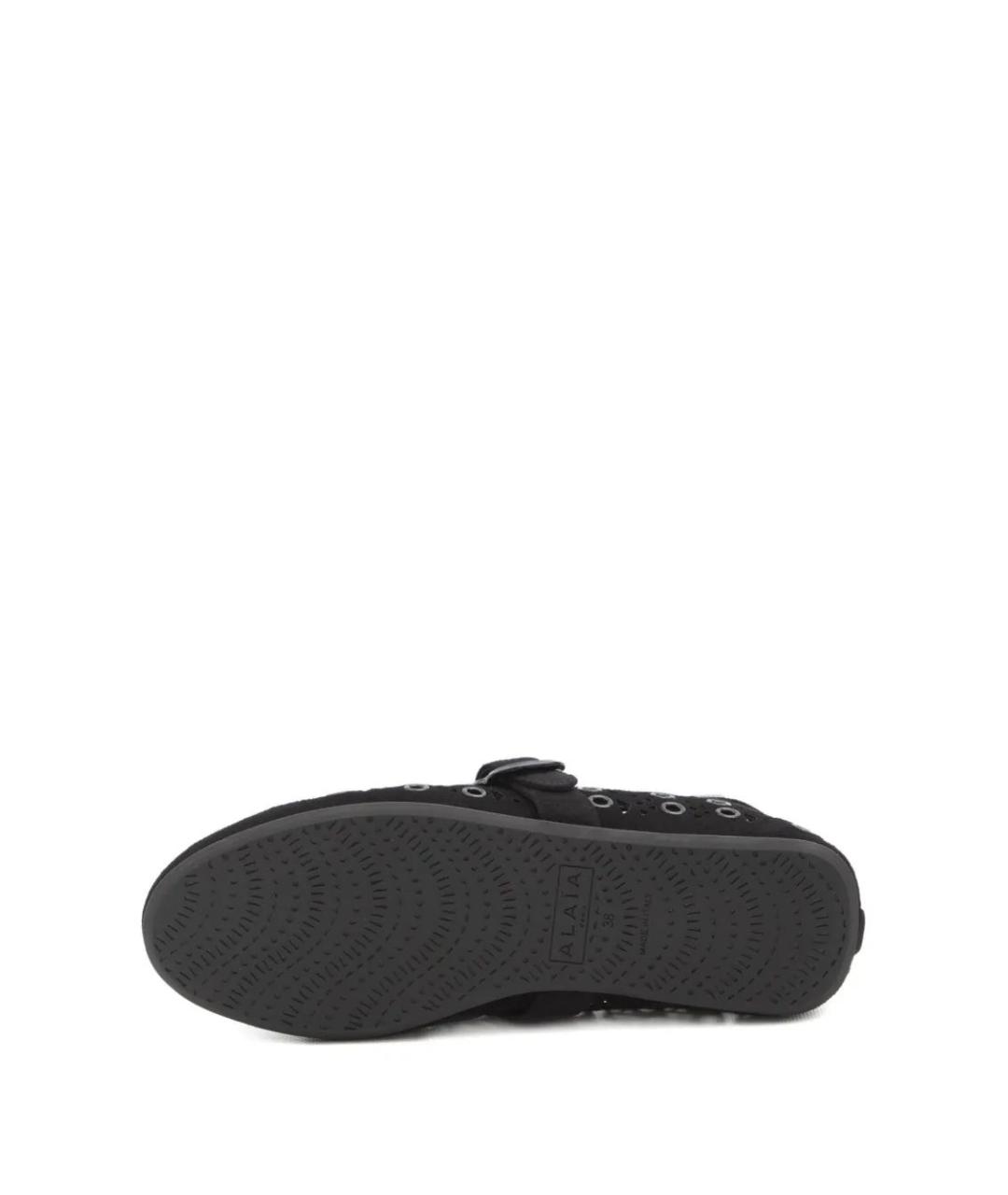ALAIA Черные кожаные балетки, фото 4