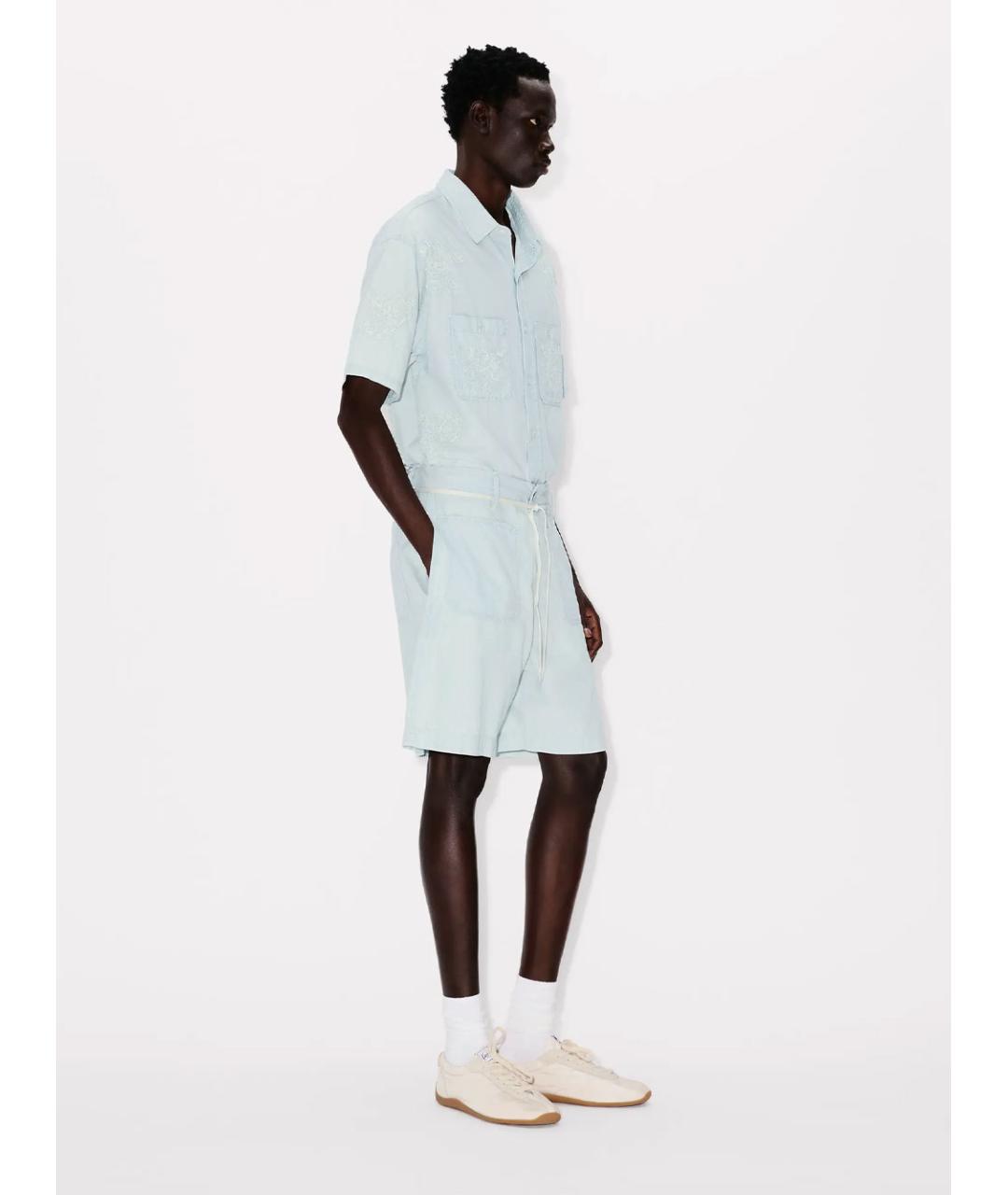 KENZO Синие хлопковые шорты, фото 2