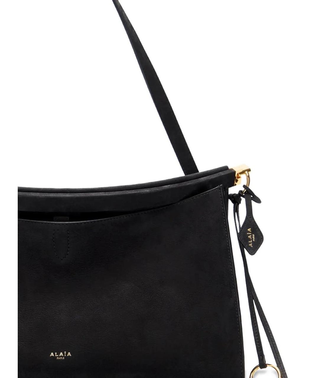 ALAIA Черная кожаная сумка через плечо, фото 2