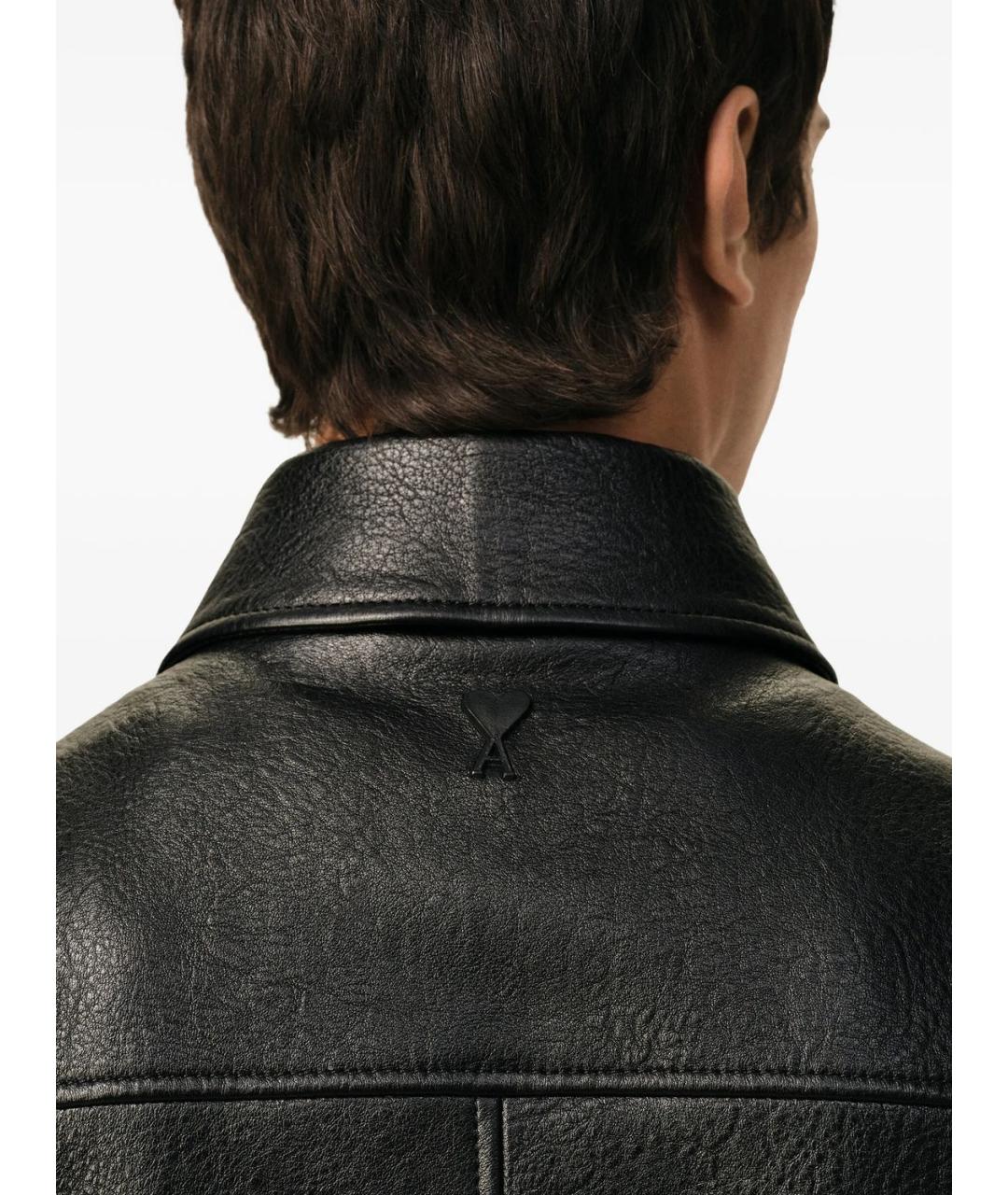 Ami Paris Кожаная куртка, фото 4
