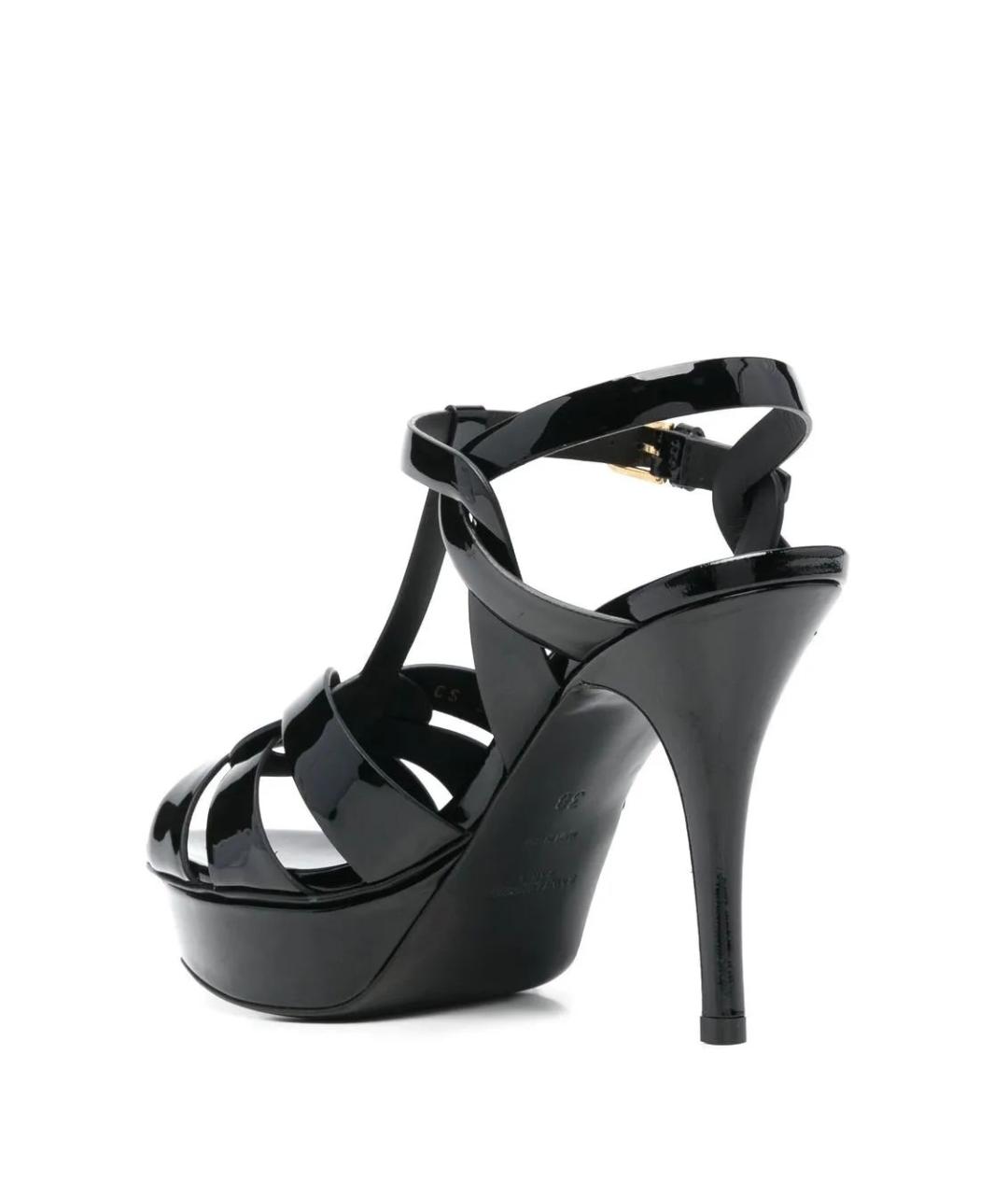 SAINT LAURENT Черные кожаные туфли, фото 3