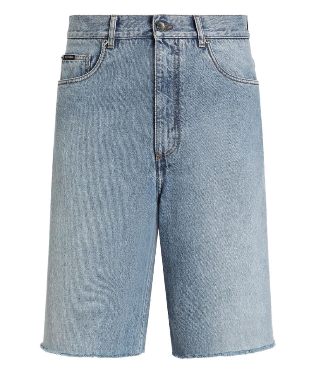 DOLCE&GABBANA Синие хлопковые шорты, фото 1