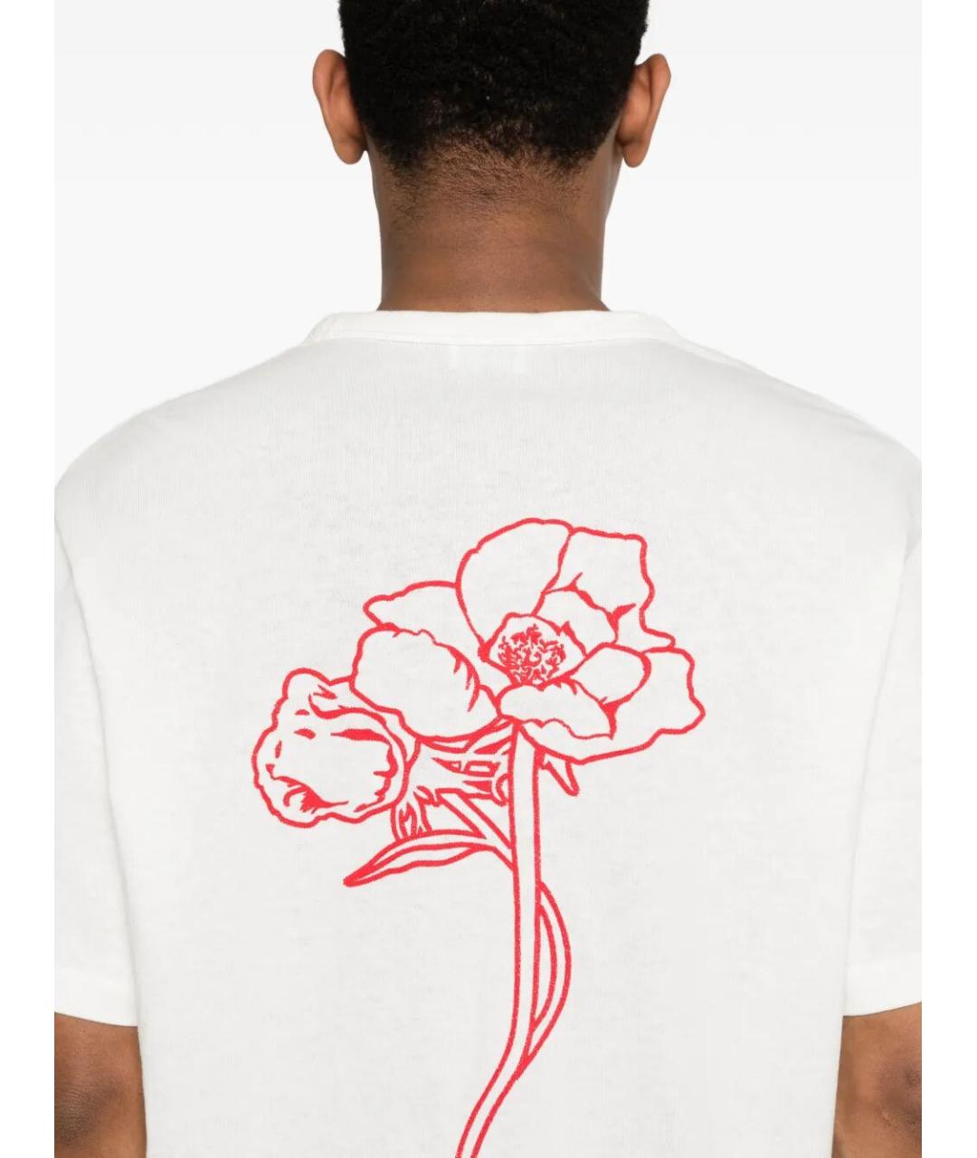 KENZO Белая хлопковая футболка, фото 4