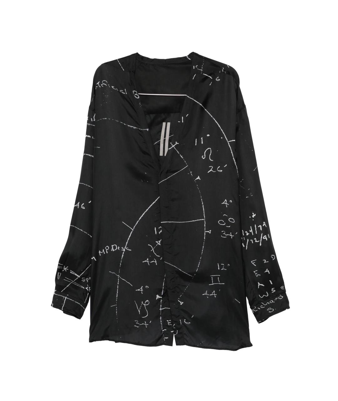 RICK OWENS Черная кэжуал рубашка, фото 1