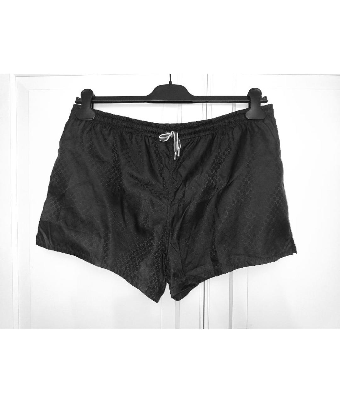 GUCCI Черные полиамидовые шорты, фото 5