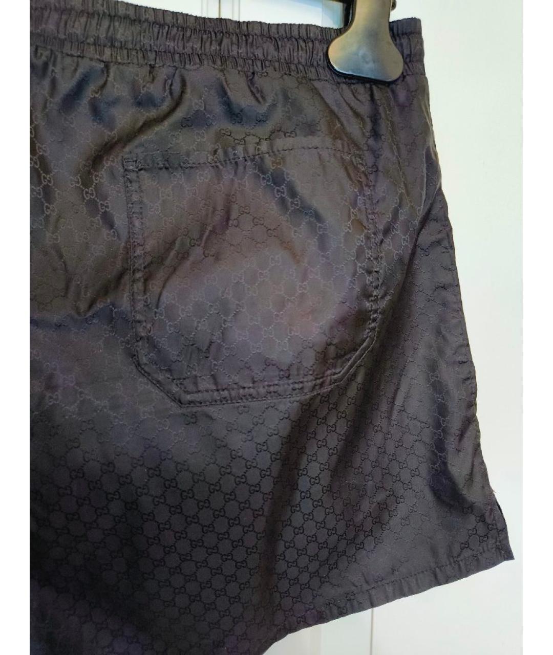 GUCCI Черные полиамидовые шорты, фото 2