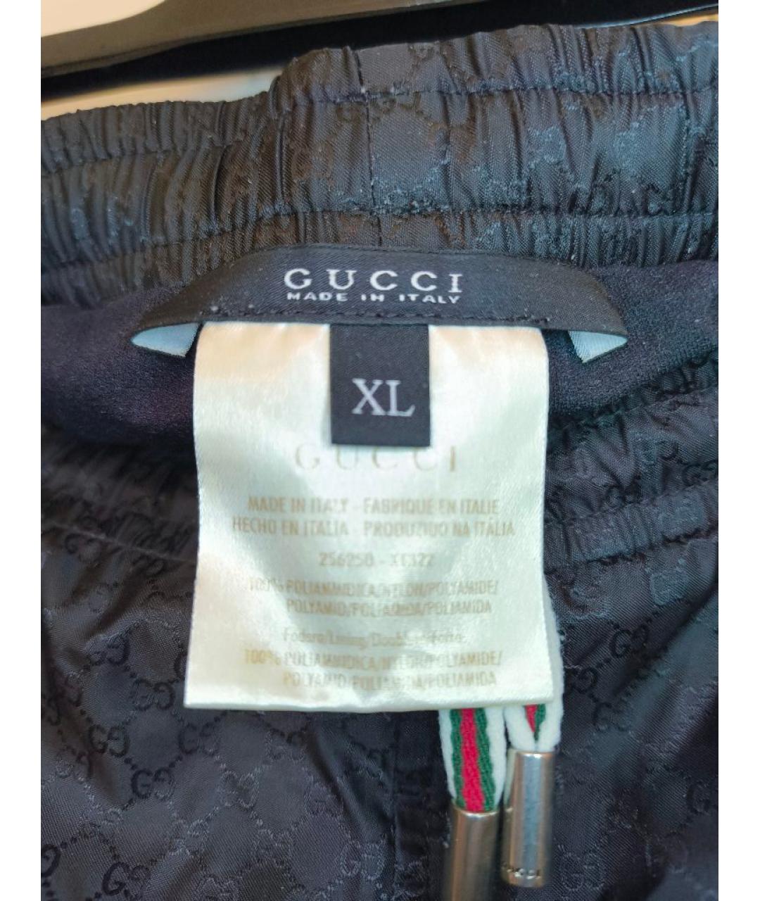 GUCCI Черные полиамидовые шорты, фото 4