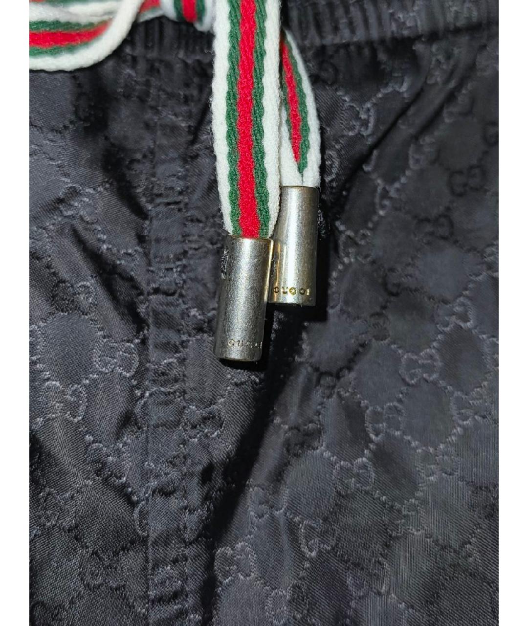 GUCCI Черные полиамидовые шорты, фото 3