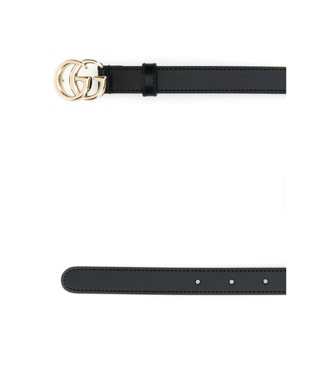 GUCCI Черный кожаный ремень, фото 2