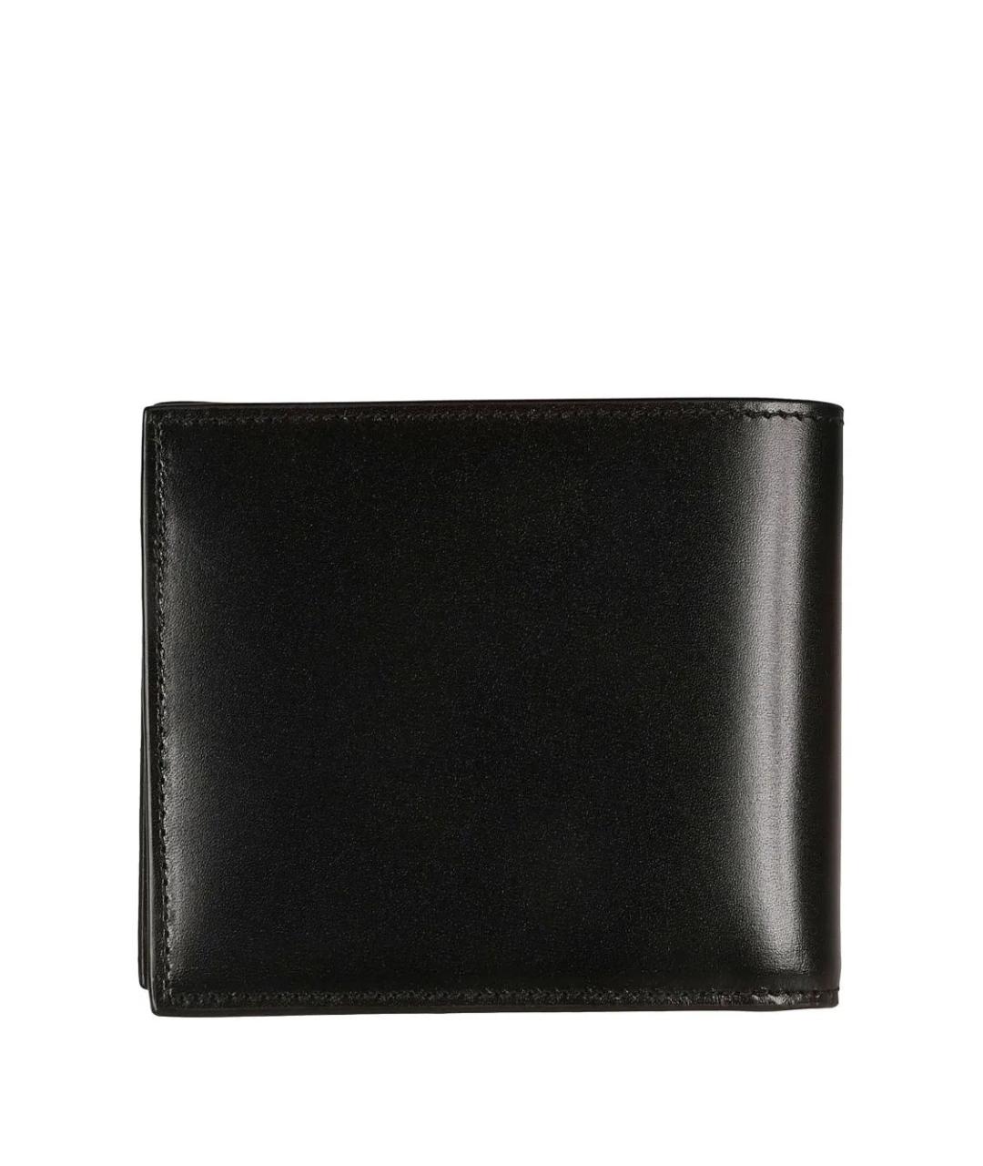 SAINT LAURENT Черный кожаный кошелек, фото 2