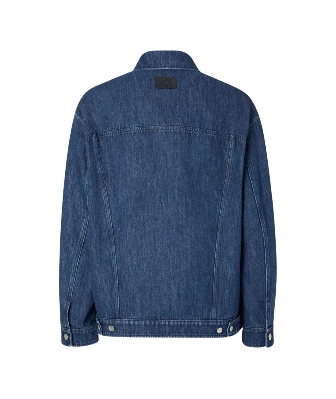 FENDI Синяя хлопковая куртка, фото 2