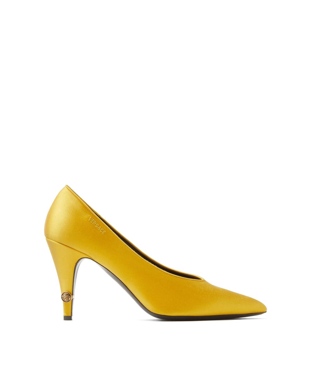 VERSACE Желтые синтетические туфли, фото 1