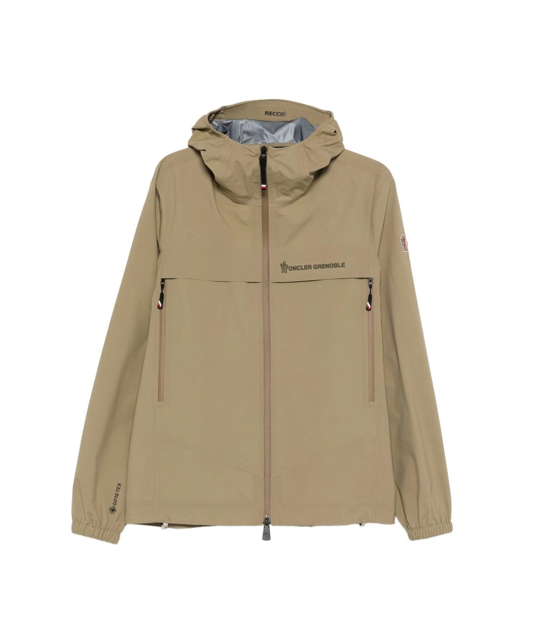 MONCLER Зеленая полиамидовая куртка, фото 1