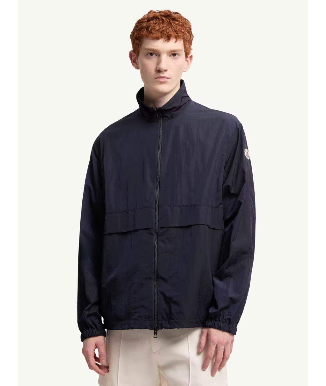 MONCLER Синяя полиамидовая куртка, фото 2