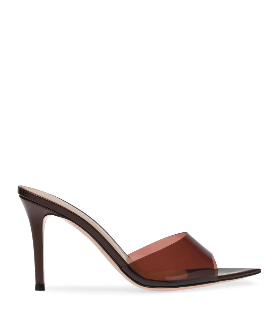 GIANVITO ROSSI Коричневые мюли, фото 1