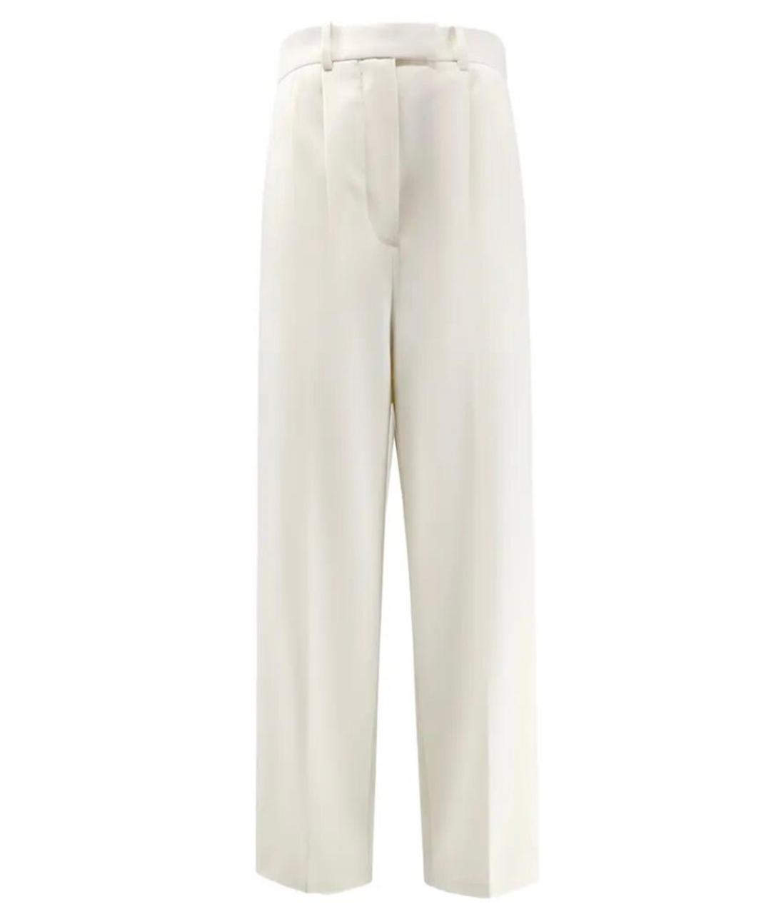 GIVENCHY Белые шерстяные прямые брюки, фото 1