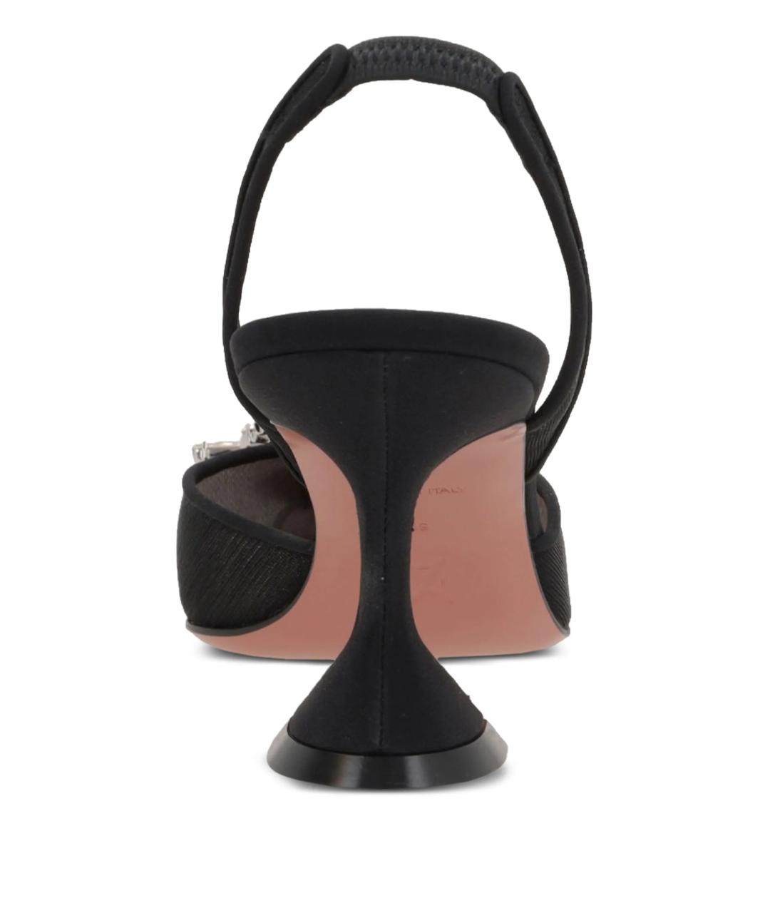 Amina Muaddi Черные туфли, фото 3