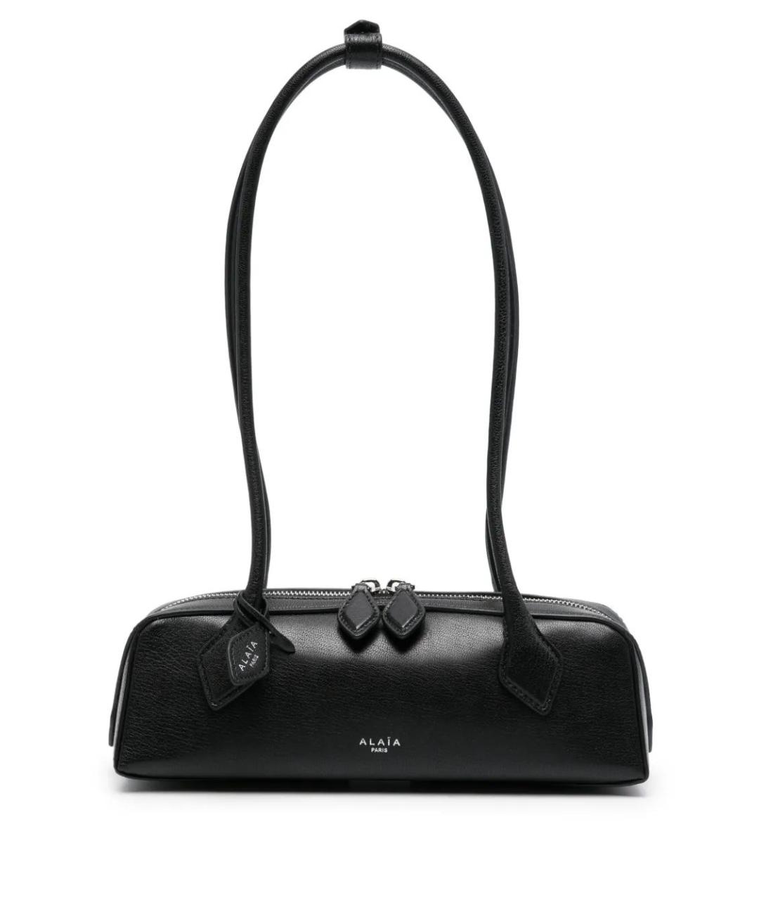 ALAIA Черная кожаная сумка через плечо, фото 1