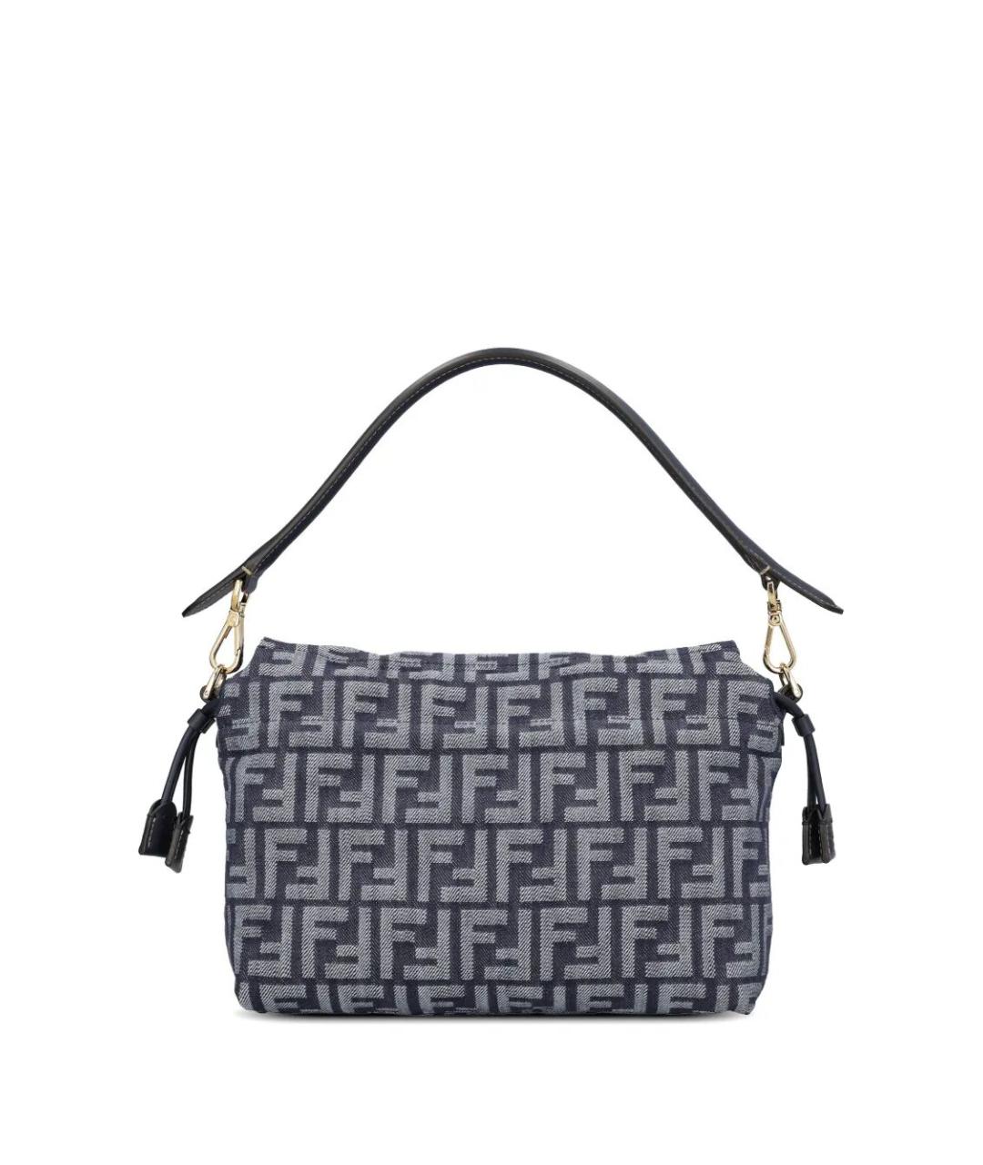 FENDI Синяя хлопковая сумка через плечо, фото 4