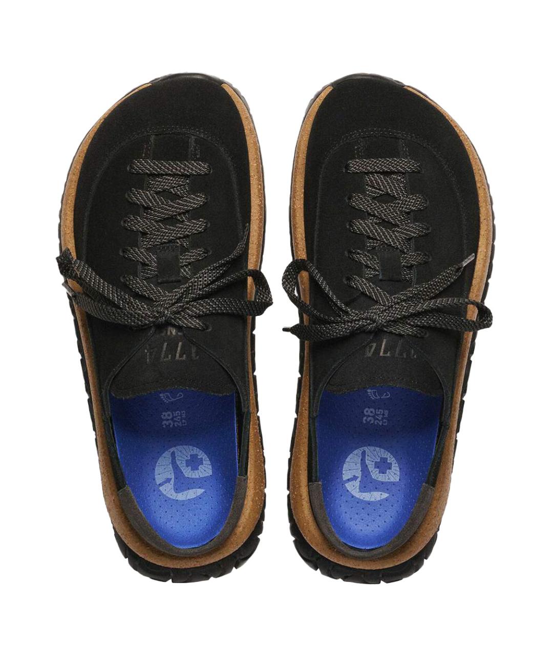 BIRKENSTOCK Черные замшевые мюли, фото 3