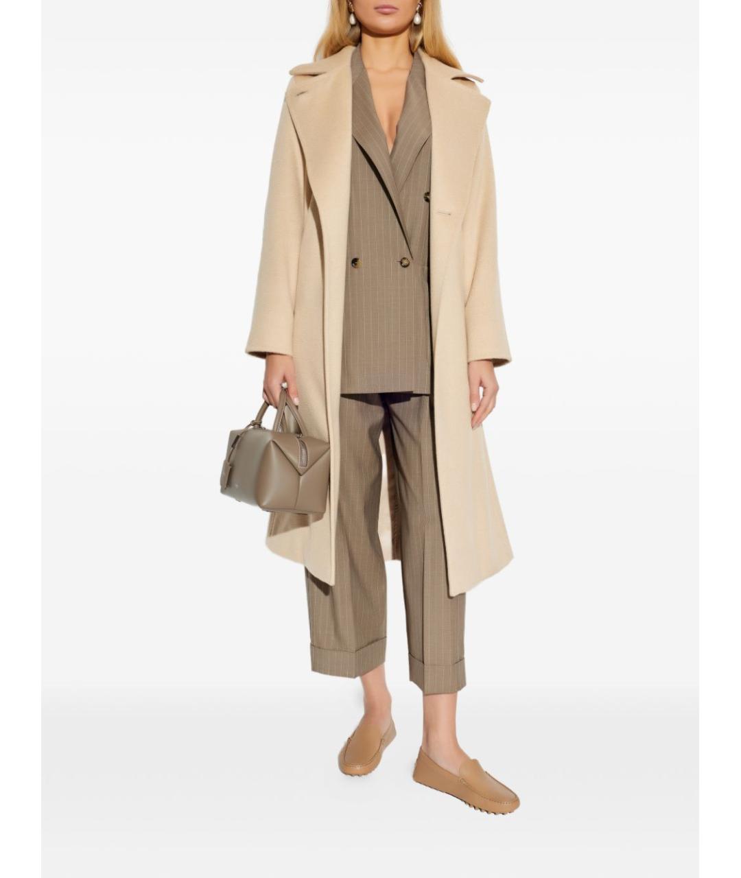 MAX MARA Бежевое пальто, фото 4