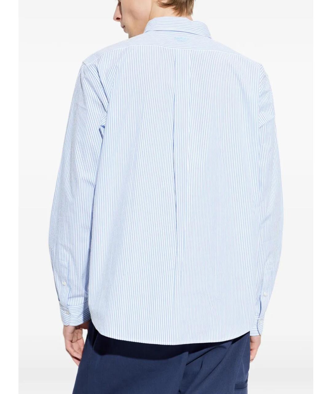 KENZO Синяя хлопковая кэжуал рубашка, фото 3