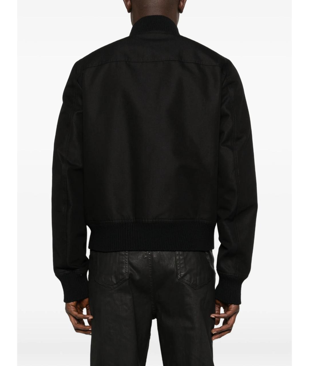 RICK OWENS Черная хлопковая куртка, фото 4